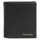Pánska kožená peňaženka Calvin Klein - CK Concise Trifold 6 /Čierna