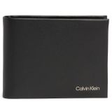 Pánska kožená peňaženka Calvin Klein - CK Concise Trifold 1 5CC + Coin /Čierna