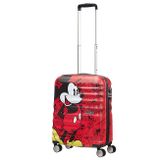 Príručný cestovný kufor American Tourister - Wavebreaker Spinner 55 Disney / Mickey Comics Red [85667-6976]