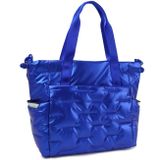 Dámska taška na rameno Hedgren - Cocoon Puffer Tote Bag /Strong Blue