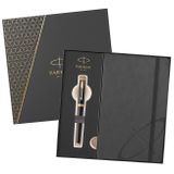Darčeková kazeta - Plniace pero so zápisníkom Parker Royal - IM Premium Black GT