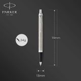 Guľôčkové pero Parker s puzdrom na pero - IM Essential Stainless Steel CT