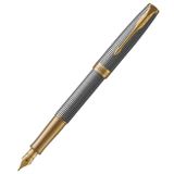 Plniace pero Parker Royal - Sonnet Deluxe Silver Chiselled GT /FP -F-