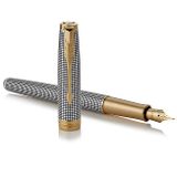 Plniace pero Parker Royal - Sonnet Deluxe Silver Chiselled GT /FP -F-