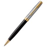 Guľôčkové pero Parker Royal - Sonnet Premium Metal Black GT /BP