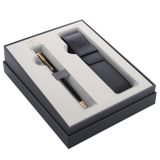 Darčeková kazeta - Guľôčkové pero s puzdrom Parker Royal - Sonnet Black GT /BP Box