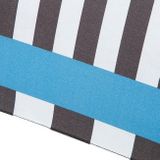 Samsonite - R-Pattern 3 Sect. Manual Flat /Black/White Stripes/Light Blue [108946]
