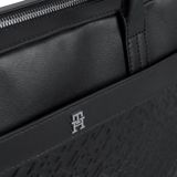 Elegantná taška na notebook Tommy Hilfiger - TH Monogram PU Computer /Black