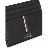 Kožené púzdro na doklady a mince Tommy Hilfiger -Premium Leather Holder /Čierne