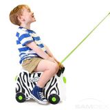 Detský kufor na kolieskach TRUNKI - Zebra