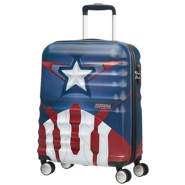 Príručný cestovný kufor American Tourister - Wavebreaker Spinner 55 Marvel /Captain America 85668-6979