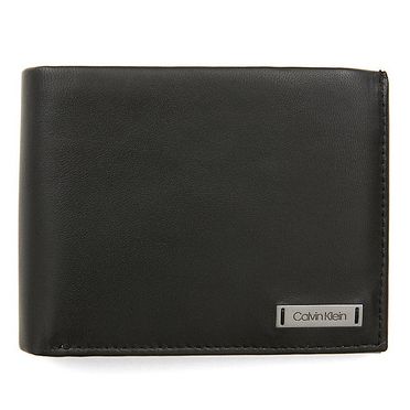 Pánska kožená peňaženka Calvin Klein - Smooth W Plaque 10Cc+Coin