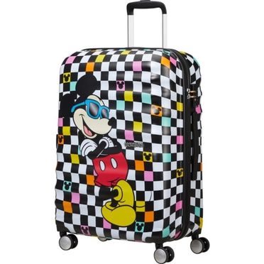 Cestovný kufor American Tourister - Wavebreaker Spinner 67 Disney Mickey Check [85670-A080]