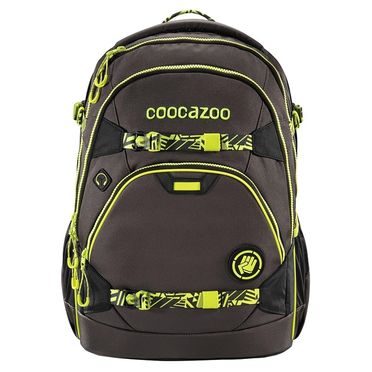 Coocazoo - ScaleRale s bedrovým popruhom a Powerbankou /TecCheck Neon Yellow + fľaška 0,7l Graffiti zdarma