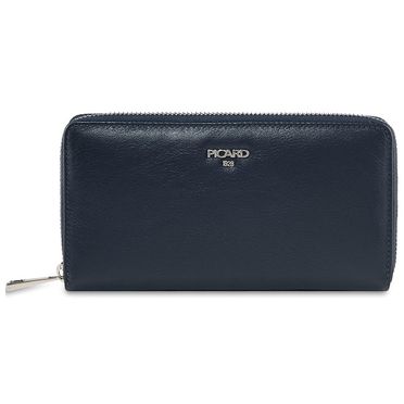 Dámska kožená peňaženka so zipsom PICARD - Bingo Wallet /Modrá