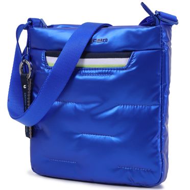 Dámska taška na rameno Hedgren - Cocoon Cushy Flat Vertical Crossover /Strong Blue