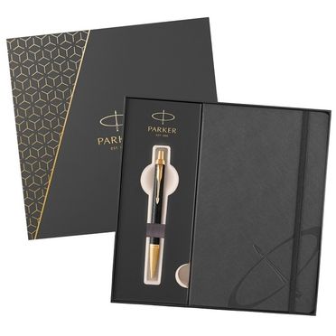 Darčeková kazeta - Guľôčkové pero so zápisníkom Parker Royal - IM Premium Black GT