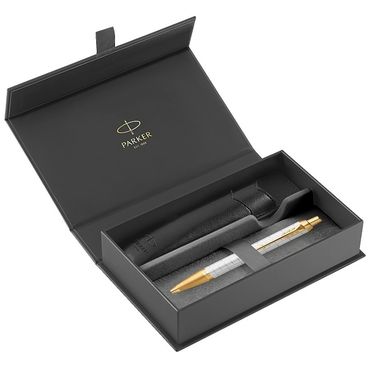 Darčeková kazeta - Guľôčkové pero s puzdrom Parker Royal - IM Premium Pearl GT /02