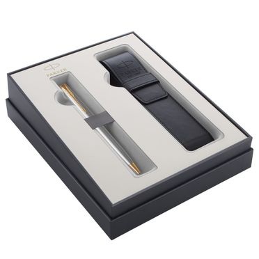Darčeková kazeta - Guľôčkové pero s puzdrom Parker Royal - Sonnet Stainless Steel GT /BP Box