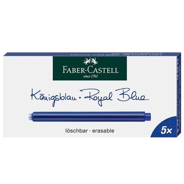 Atramentové bombičky Faber Castell - dlhé /modré