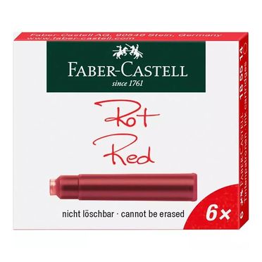 Atramentové bombičky Faber Castell - mini /červené