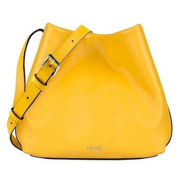Kožená kabelka Lipault - By The Seine Bucket Bag /Lemon Yellow [105107-B038]