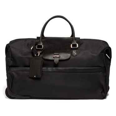 Cestovná taška s kolieskami Lipault - Plume Avenue Duffle Bag/ Wh. /Čierna