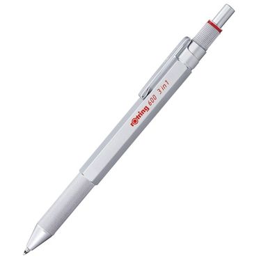 Multifunkčné pero Rotring - 600 Trio Pen 3v1 Silver