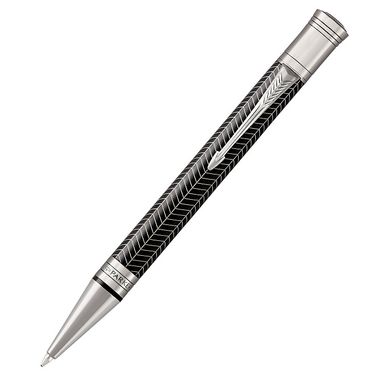 Guľôčkové pero Parker - Duofold Prestige Black Chevron