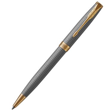 Guľôčkové pero Parker Royal - Sonnet Premium Silver Chiselled GT /BP