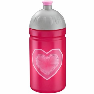Plastová fľaška Step by Step - Glitter Heart Hazle