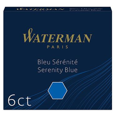 Atramentové bombičky Waterman - krátke – Serenity Blue