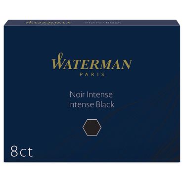 Atramentové bombičky Waterman - štandardné dlhé – Intense Black